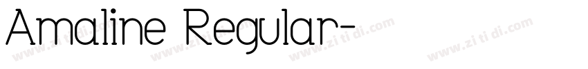 Amaline Regular字体转换